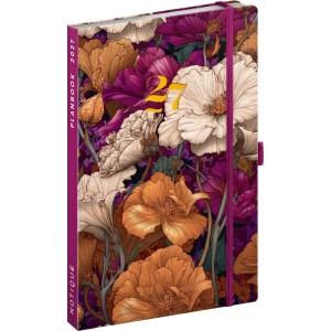 Agenda / notesz Vintage Flowers 2027, 13 x 21 cm