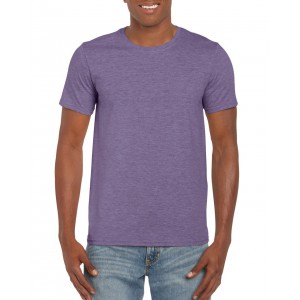 Gildan SoftStyle frfi pl, Heather Purple (T-shirt, pl, kevertszlas, mszlas)