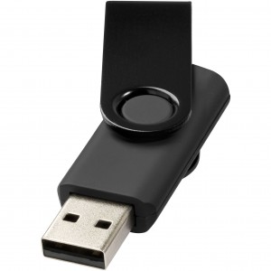 Rotate Metalic pendrive, fekete, 8GB (raktri) (pendrive)