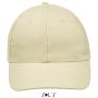 Sols Buffalo 6 paneles baseballsapka, Beige