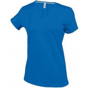 Kariban ni V-nyak pl, Light Royal Blue (T-shirt, pl, 90-100% pamut)